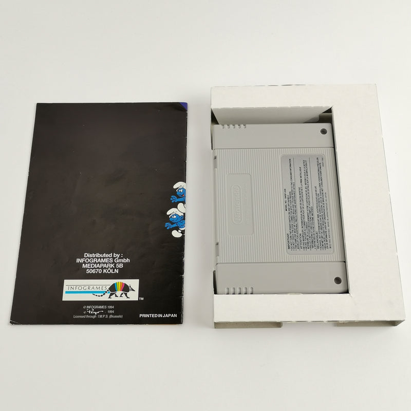 Super Nintendo Game: The Smurfs - Original Packaging &amp; Instructions | SNES Comic Classics PAL