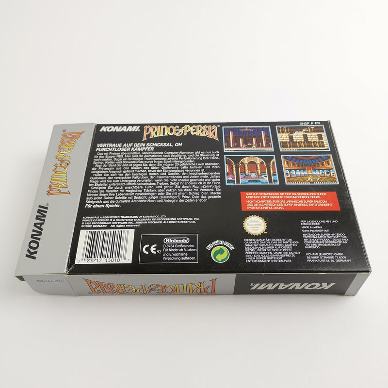 Super Nintendo game: Prince of Persia by Konami - original packaging &amp; instructions | SNES PAL