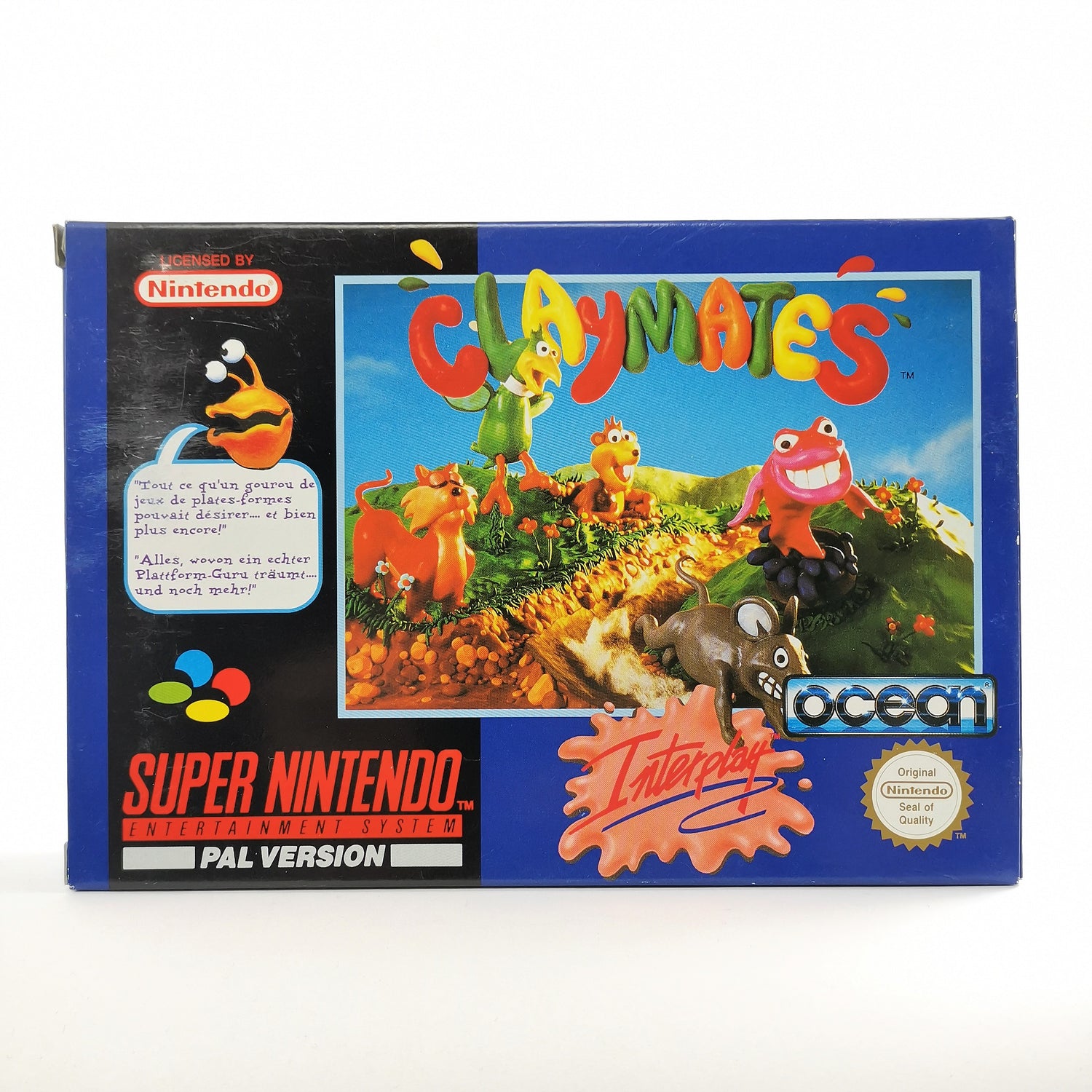 Super Nintendo Spiel : Claymates von Interplay - OVP & Anleitung | SNES PAL