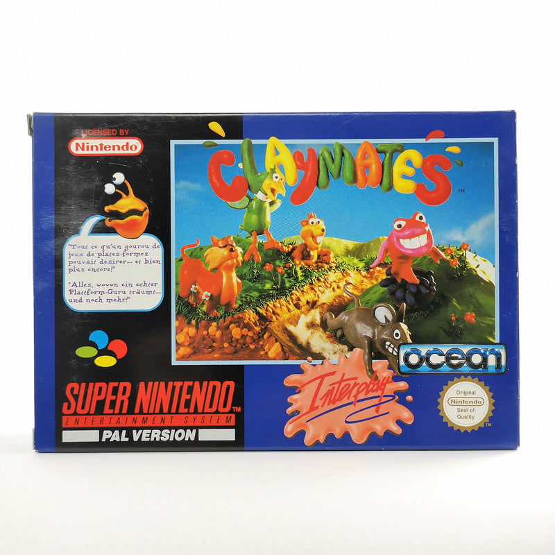 Super Nintendo Spiel : Claymates von Interplay - OVP & Anleitung | SNES PAL