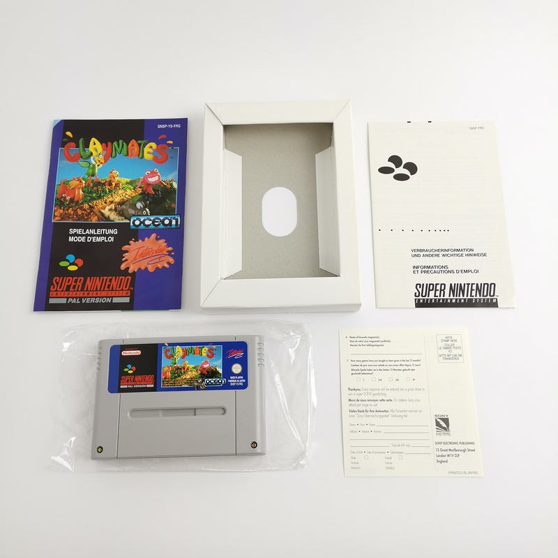 Super Nintendo Spiel : Claymates von Interplay - OVP & Anleitung | SNES PAL