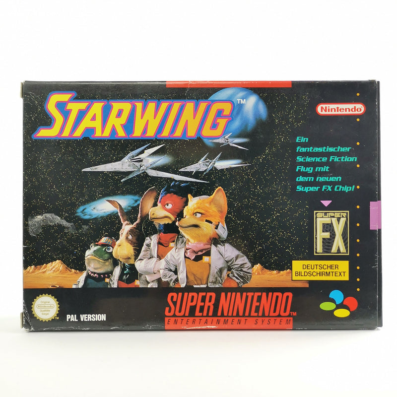 Super Nintendo Spiel : Starwing - OVP & Anleitung | SNES PAL NOE/SFRG