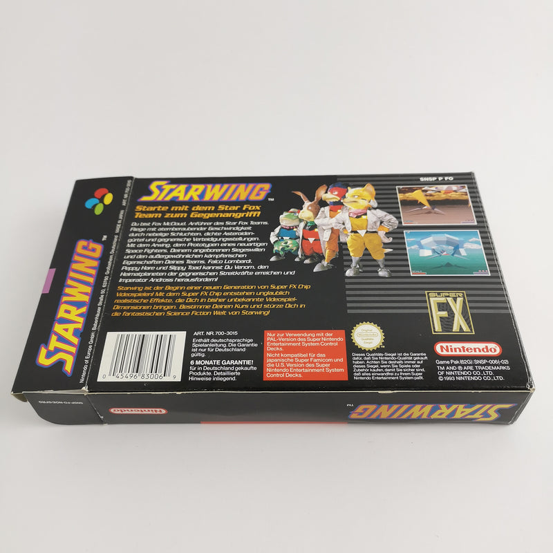 Super Nintendo Spiel : Starwing - OVP & Anleitung | SNES PAL NOE/SFRG