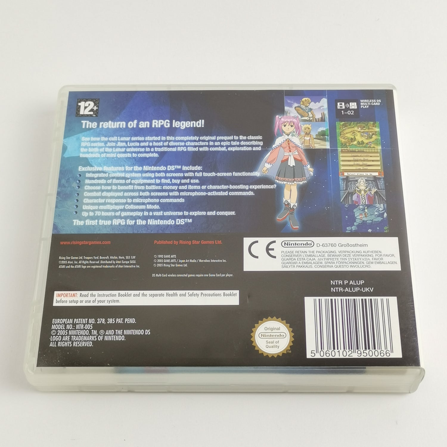 Nintendo DS game: Lunar Genesis - original packaging & instructions | Atari - 3ds comp. PAL