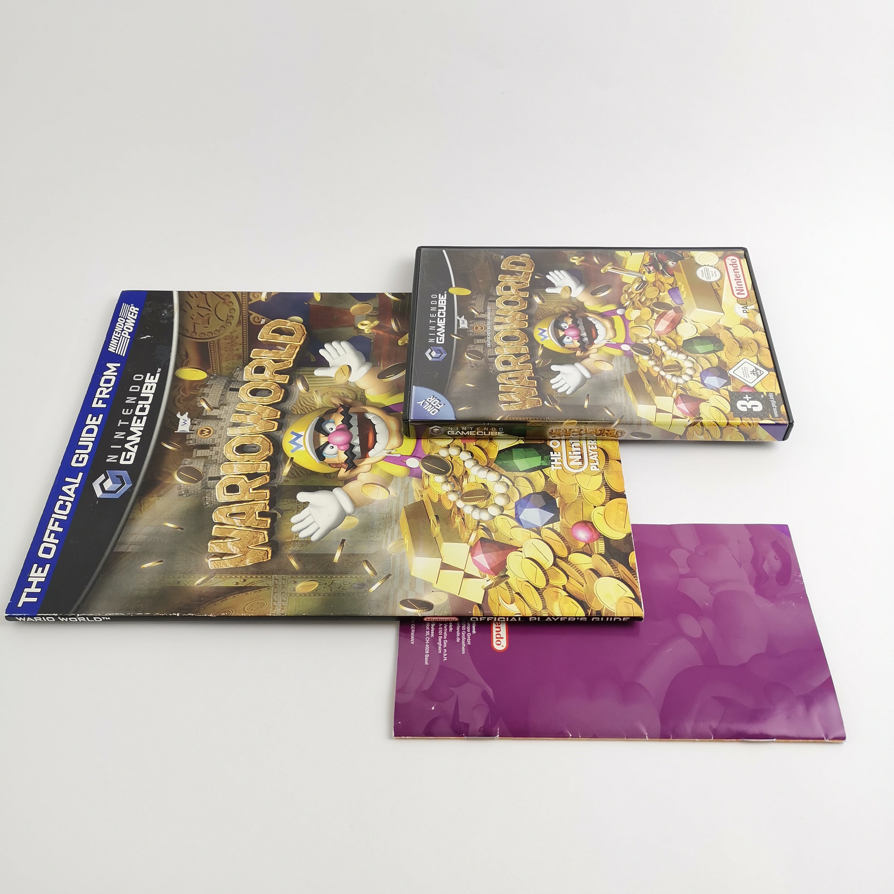 Nintendo Gamecube Spiel : Wario World (PAL) & Official Guide Nintendo Power USA