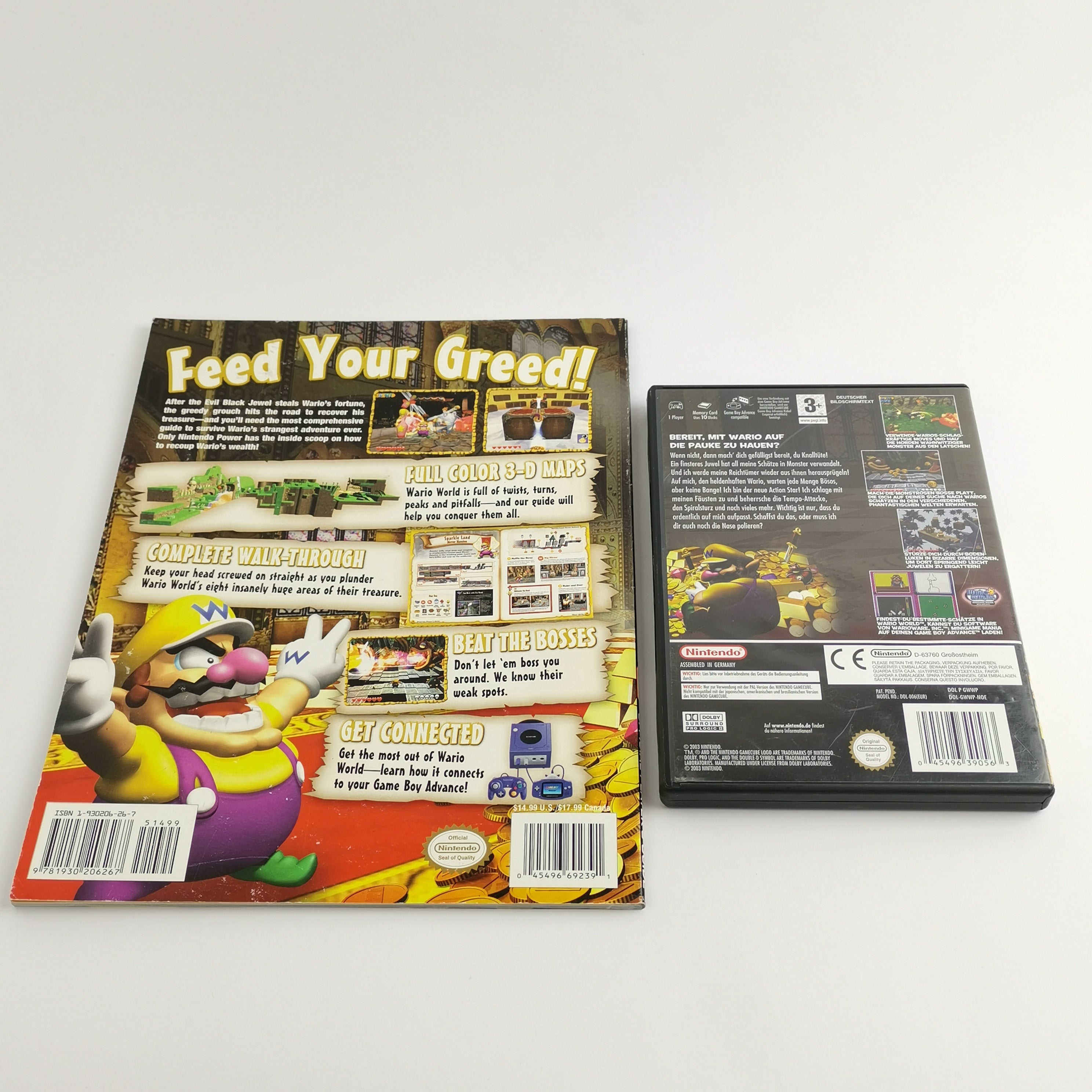 Nintendo Gamecube Game : Wario World (PAL) &amp; Official Guide Nintendo Power USA