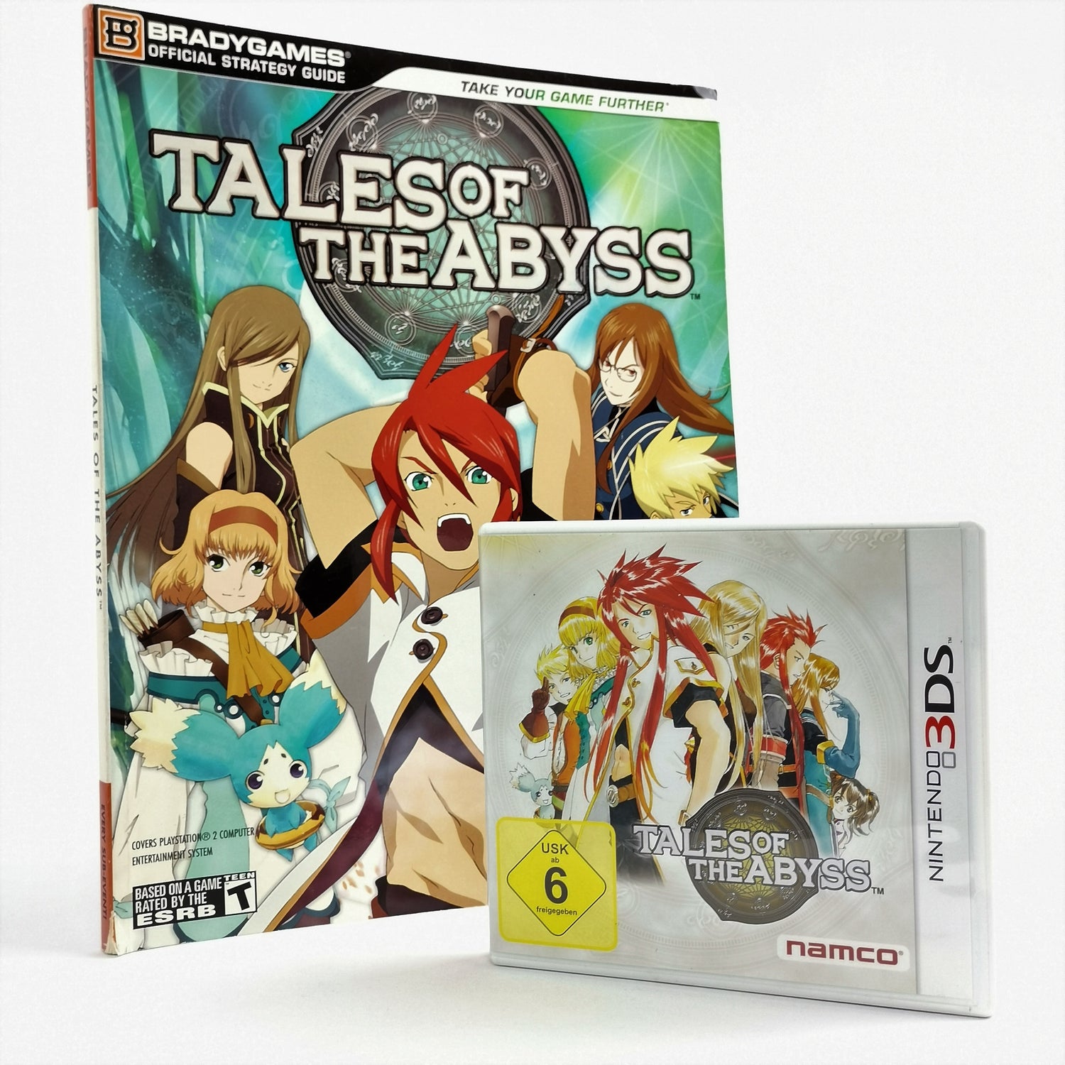 Nintendo 3DS Game: Tales of The Abyss (PAL) + Bradygames Strategy Guide (USA)