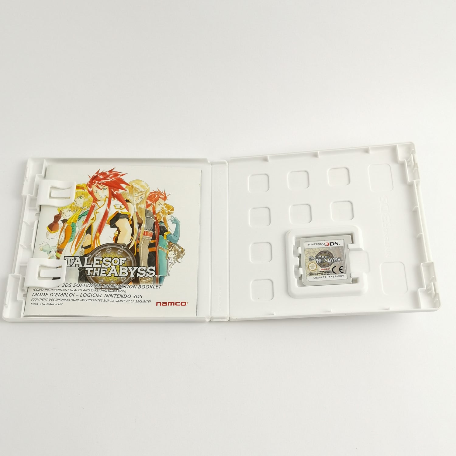 Nintendo 3DS Game: Tales of The Abyss (PAL) + Bradygames Strategy Guide (USA)