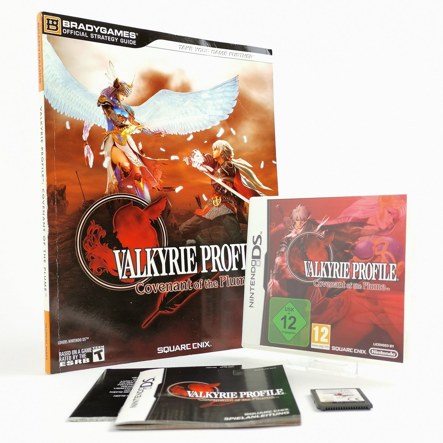 Nintendo DS Game : Valkyrie Profile Covenant of the Plume + Bradygames Guide