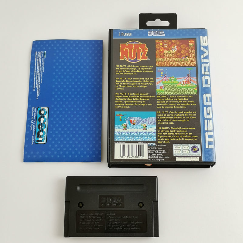 Sega Mega Drive Game: MR. Utility - original packaging &amp; instructions | MD PAL - 16-bit cartridge