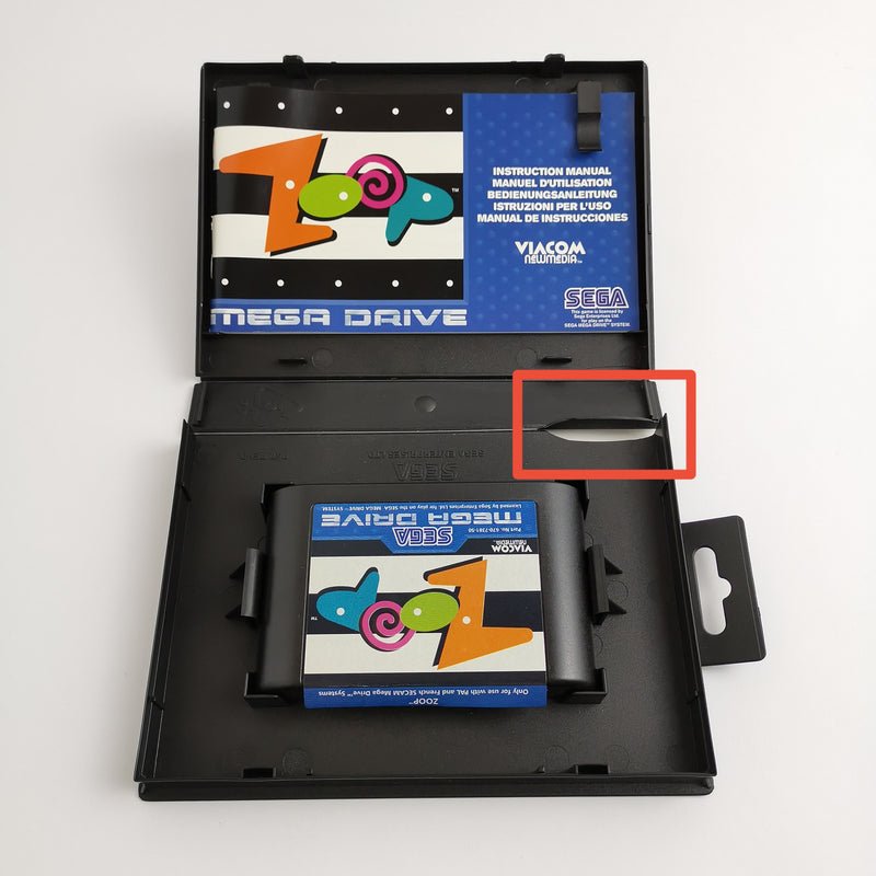 Sega Mega Drive Game: Zoop - Original Packaging &amp; Instructions | MD PAL 16-bit