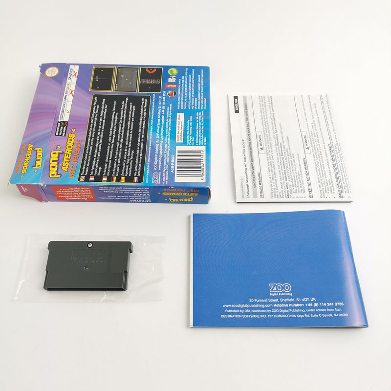 Nintendo Game Boy Advance Spiel : Pong & Asteroids & Yars Revenge - OVP PAL GBA