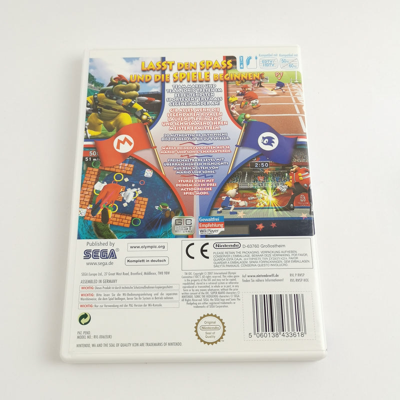 Nintendo Wii game: Mario &amp; Sonic at the Olympic Games - original packaging &amp; instructions