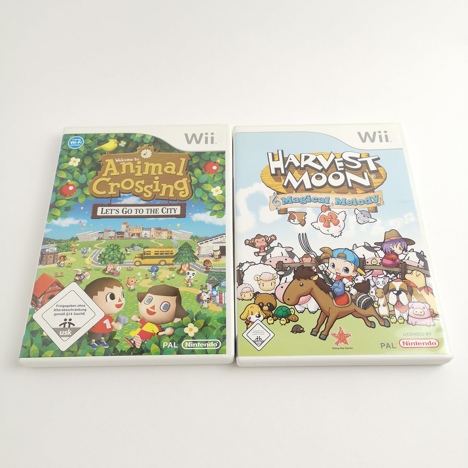 Nintendo Wii Games Bundle: Animal Crossing & 3 different Harvest Moon Games