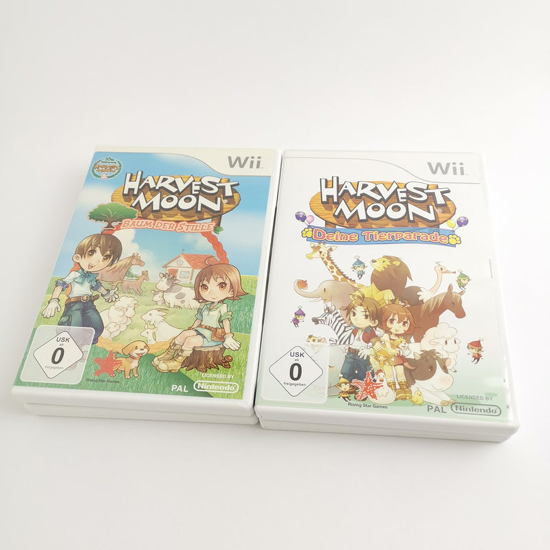 Nintendo Wii Games Bundle: Animal Crossing &amp; 3 different Harvest Moon Games