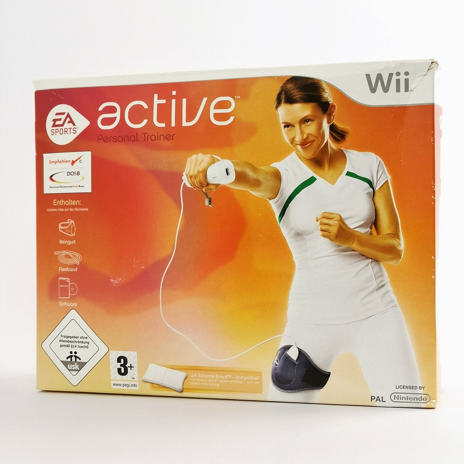 Nintendo Wii game: Active Personal Trainer with belt - original packaging & instructions PAL