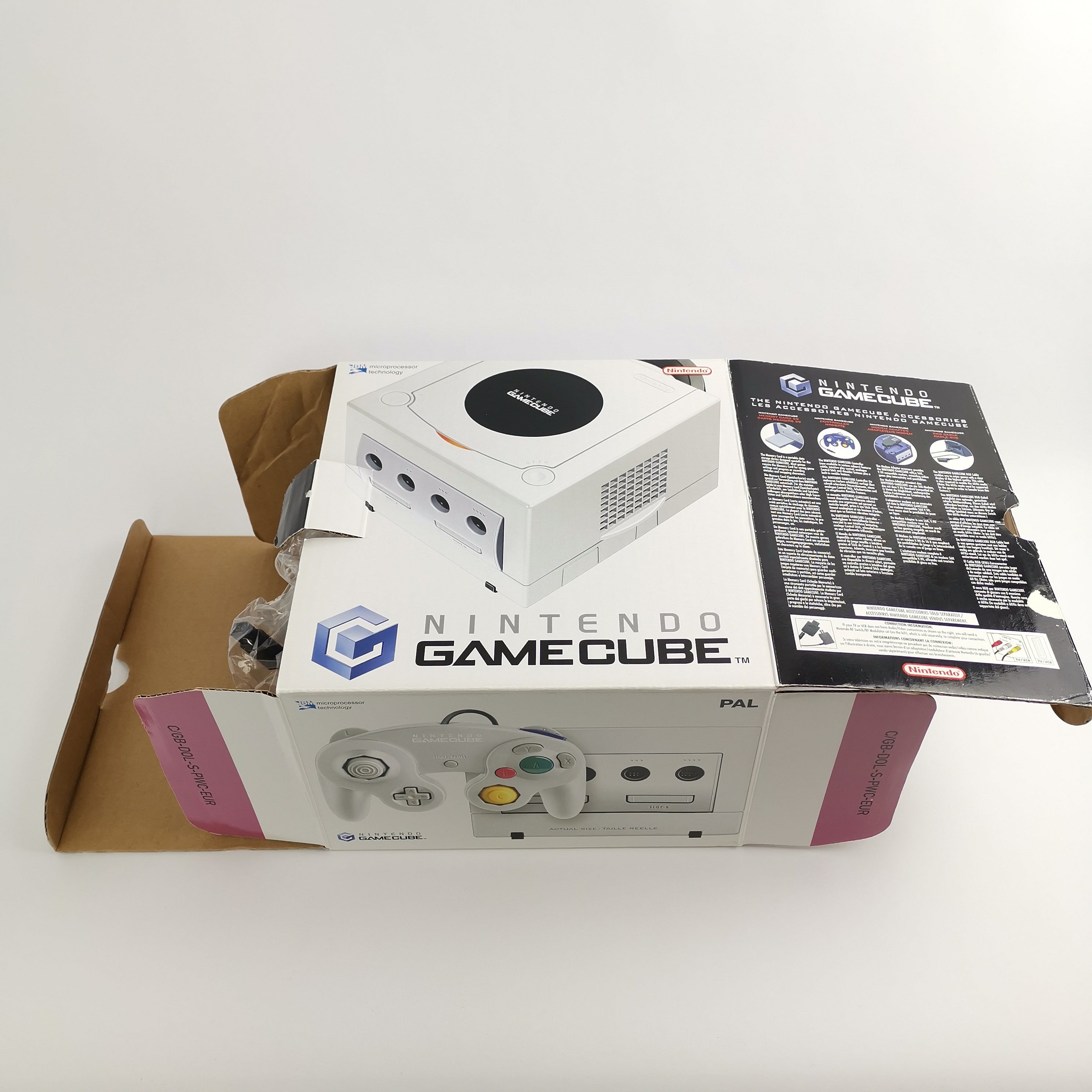Nintendo Gamecube Konsole : Mario Smash Football Pak - OVP | Pearl White Console