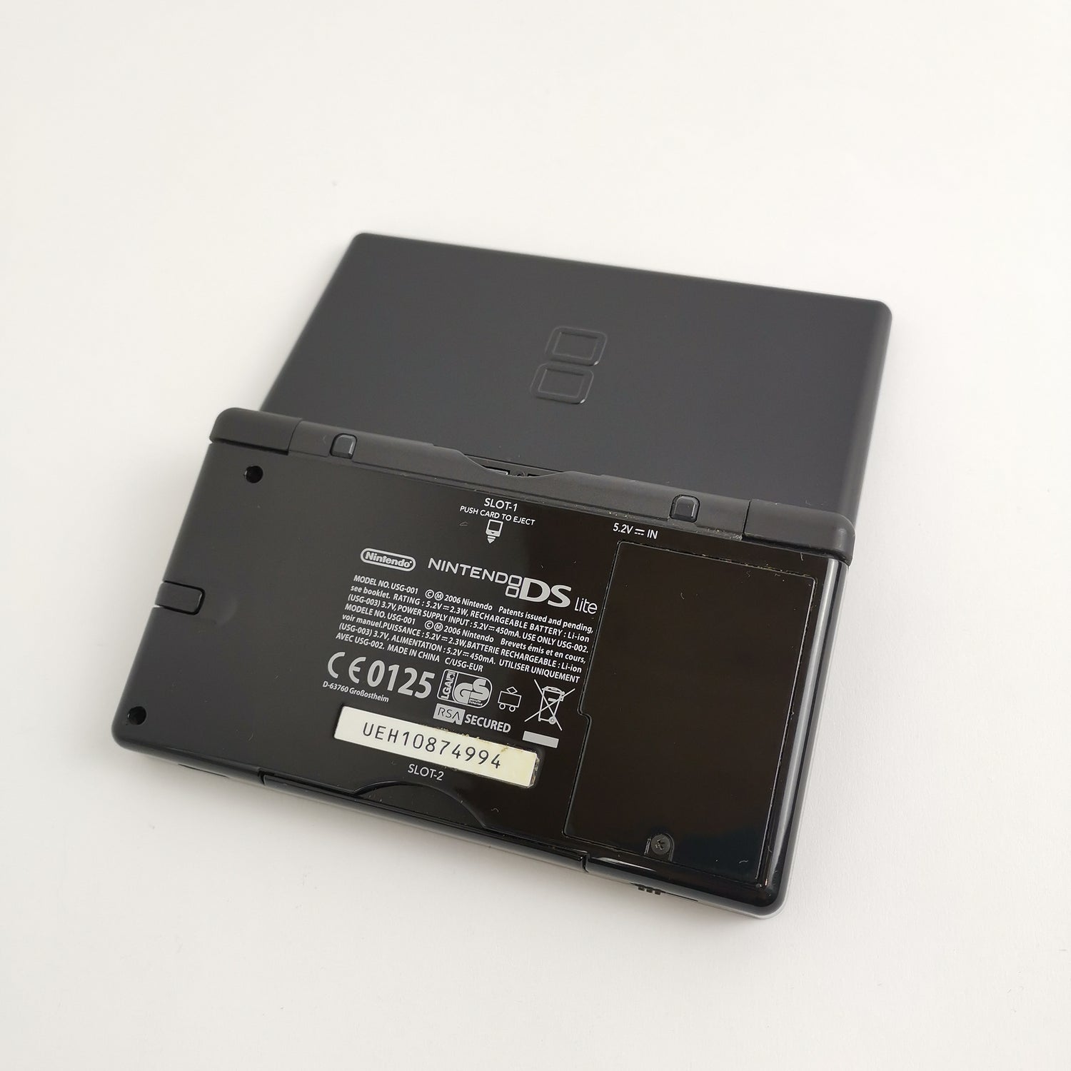 Nintendo DS Lite Schwarz - Konsolen Bundle mit 5 Spielen, Ladekabel u. Leer OVP