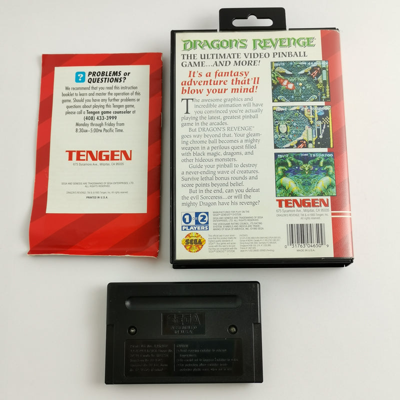 Sega Genesis Spiel : Dragons Revenge - OVP & Anleitung NTSC-U/C | Mega Drive USA