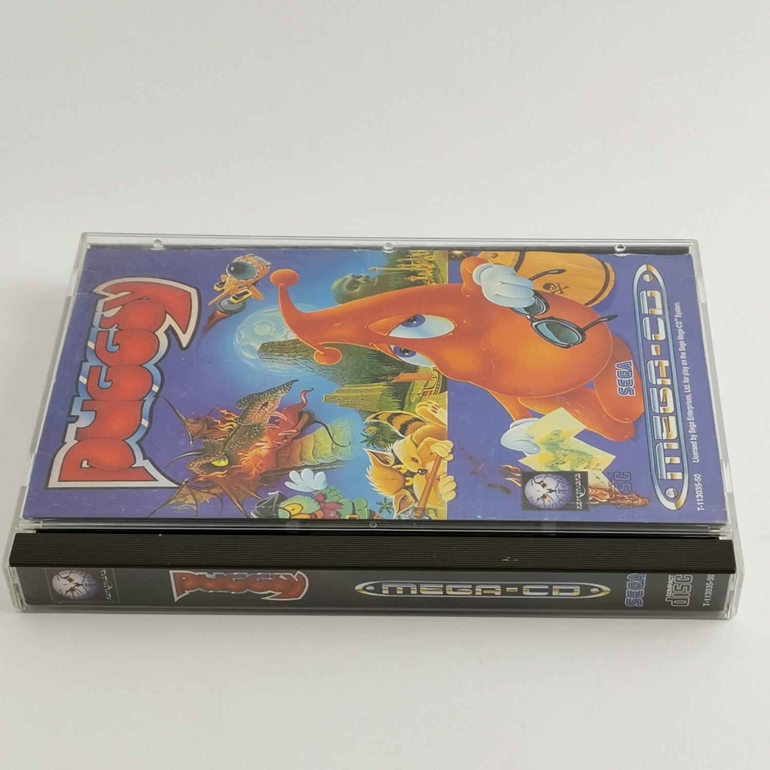 Sega Mega-CD Spiel : Puggsy - OVP & Anleitung PAL UK Version | Disc System