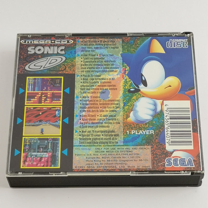 Sega Mega CD game: Sonic CD - original packaging &amp; instructions PAL version | Disc system