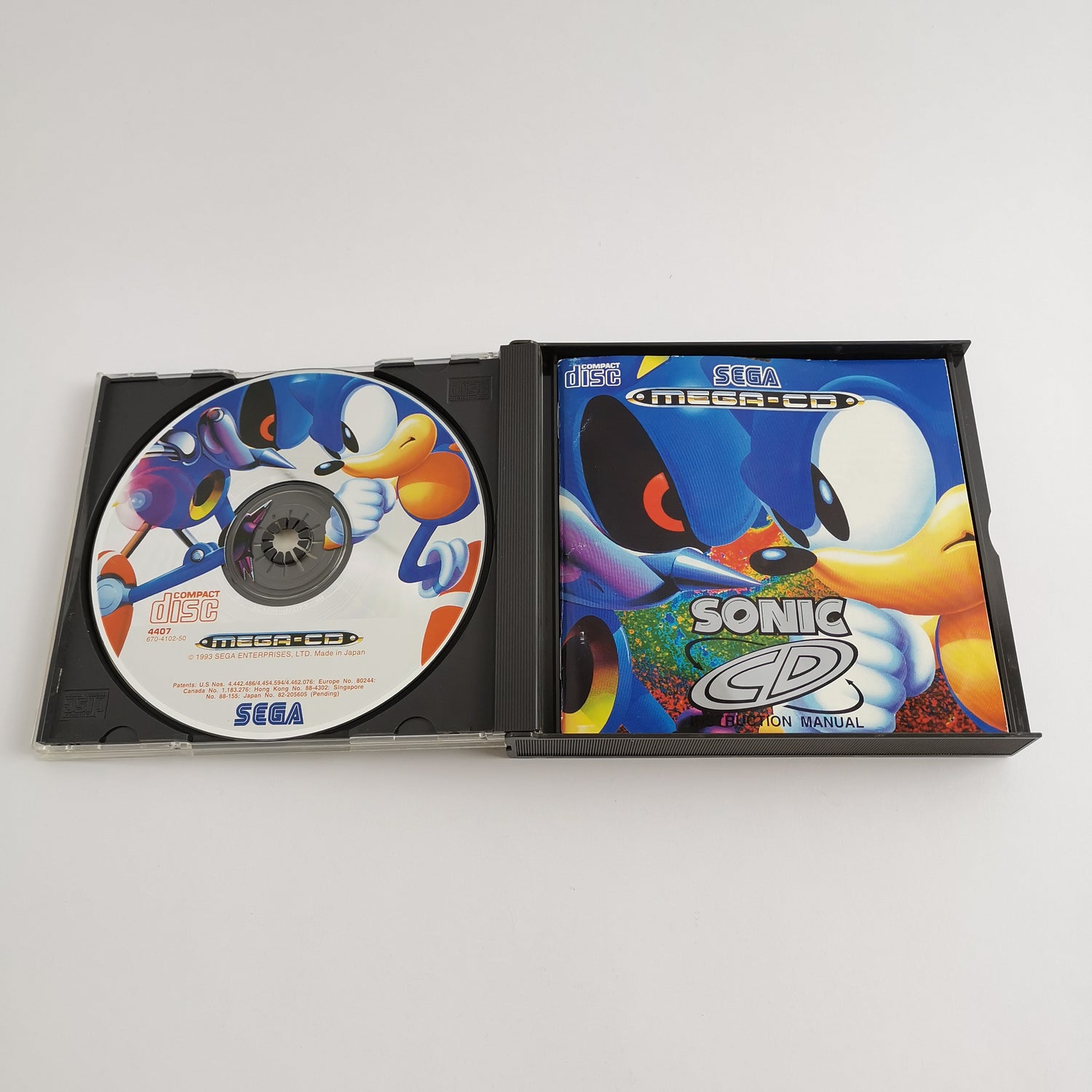 Sega Mega CD game: Sonic CD - original packaging & instructions PAL version | Disc system