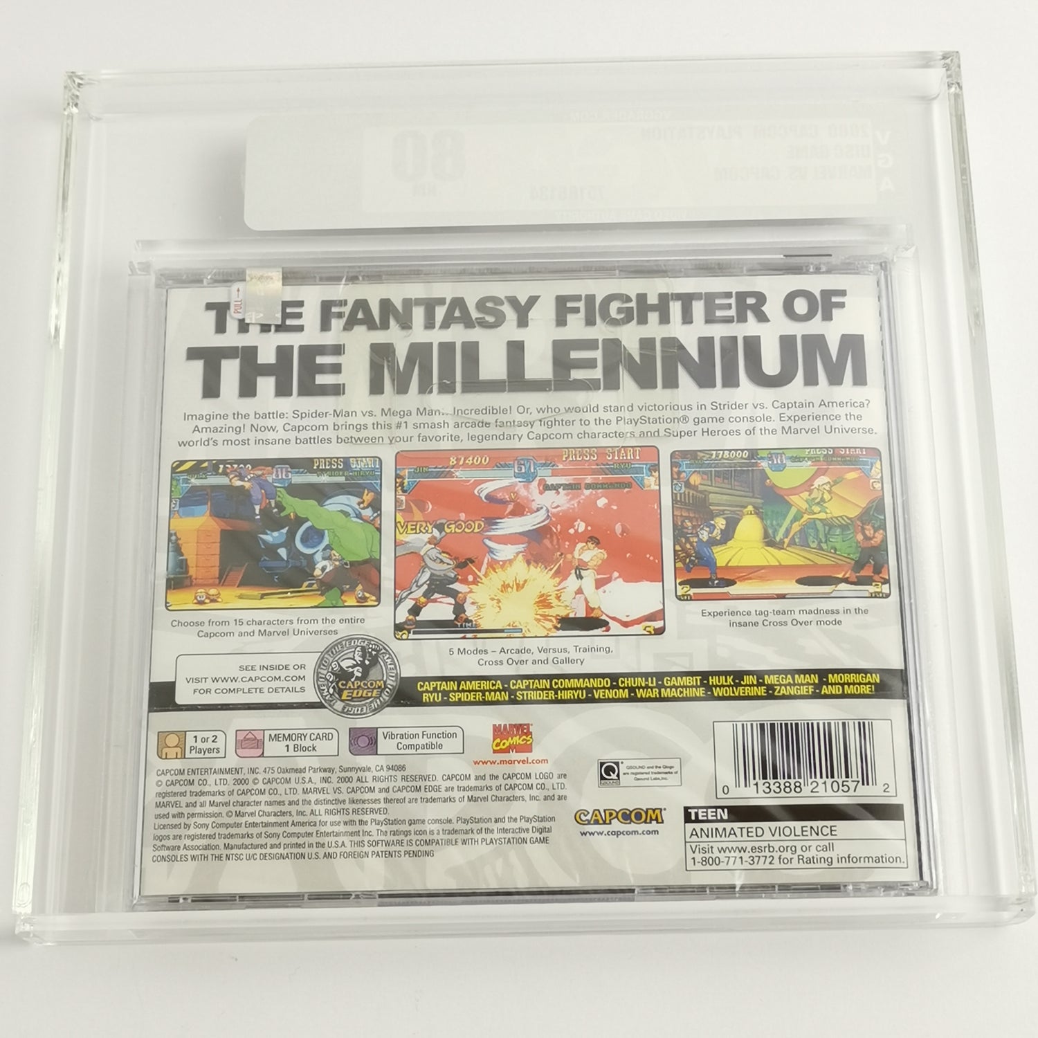 Sony Playstation 1 : Marvel VS. Capcom Clash of Super Heroes GRADING - VGA 80 NM