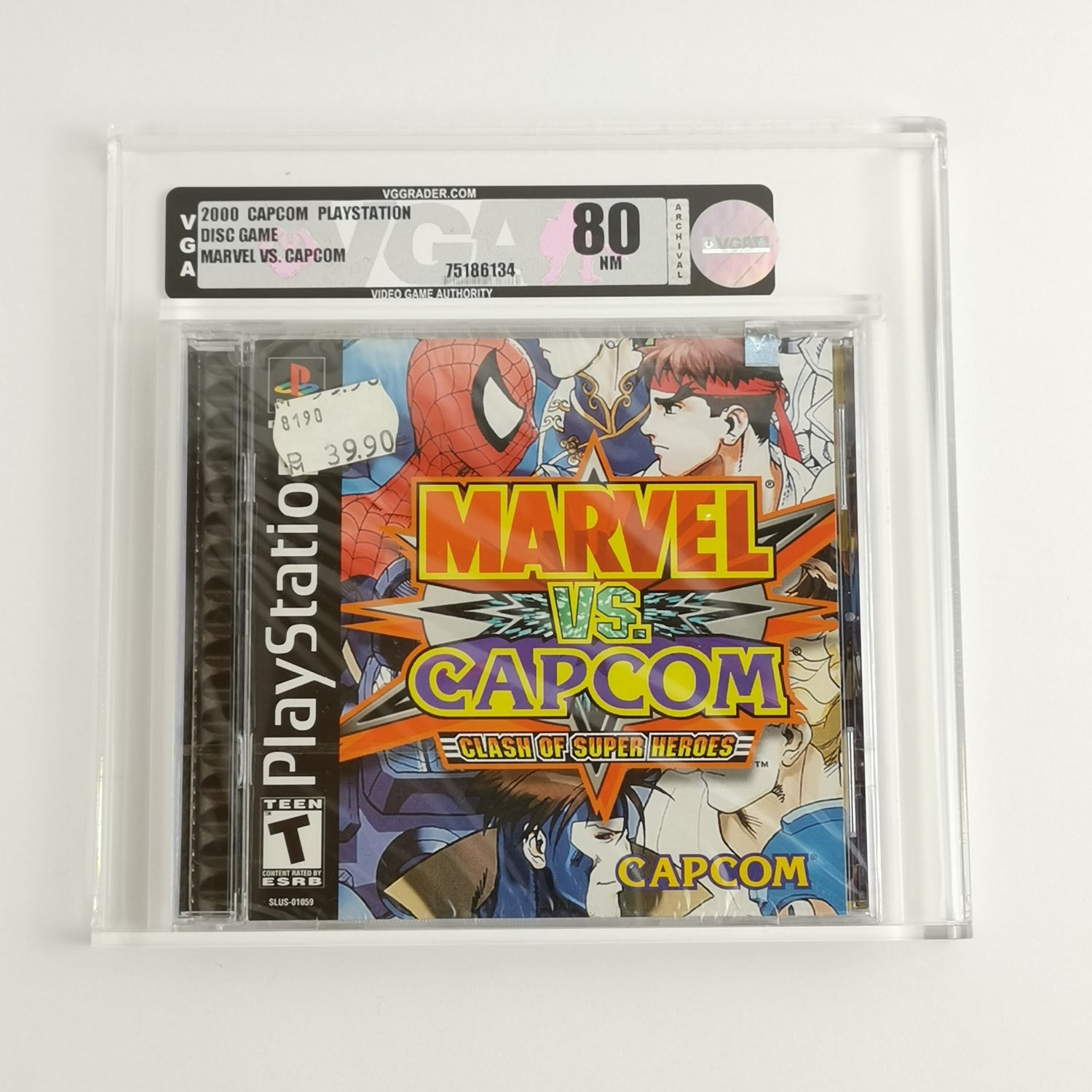 Sony Playstation 1 : Marvel VS. Capcom Clash of Super Heroes GRADING - VGA 80 NM