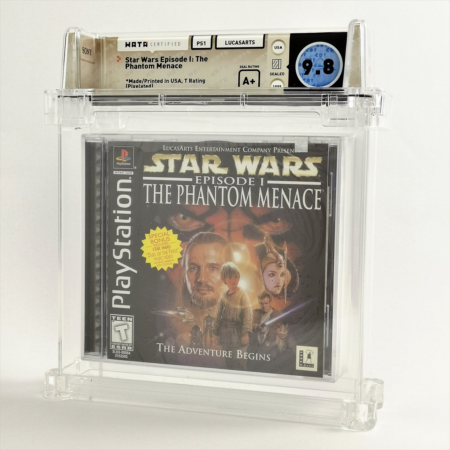 Sony Playstation 1 Game: Star Wars Episode I - NEW SEALED | WATA Games 9.8 A+