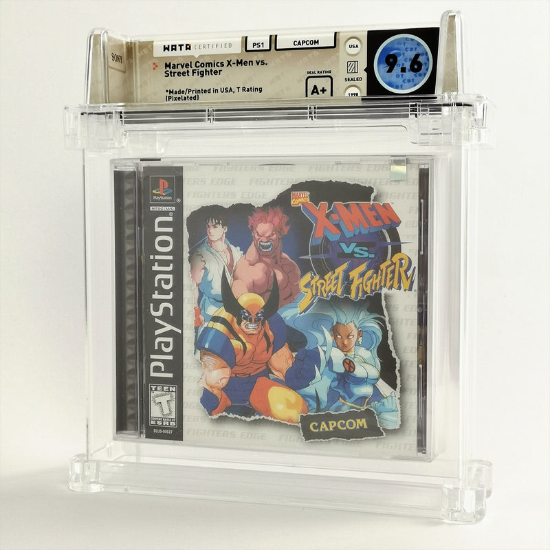 Sony Playstation 1 Game: X-Men VS. Street Fighter - SEALED | WATA Games 9.6 A+