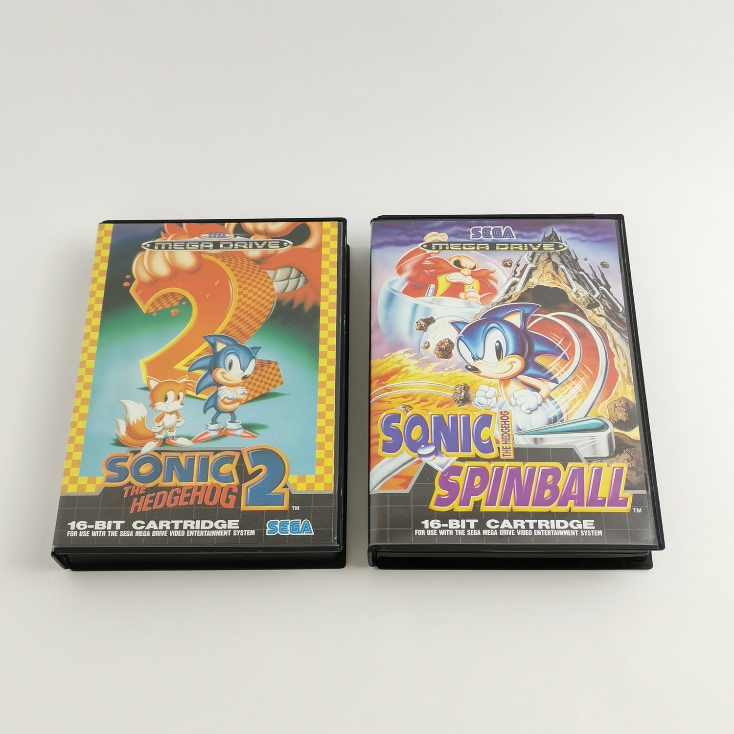 Sega Mega Drive Spiele als Set : Sonic The Hedgehog 2 & Sonic Spinball - OVP MD