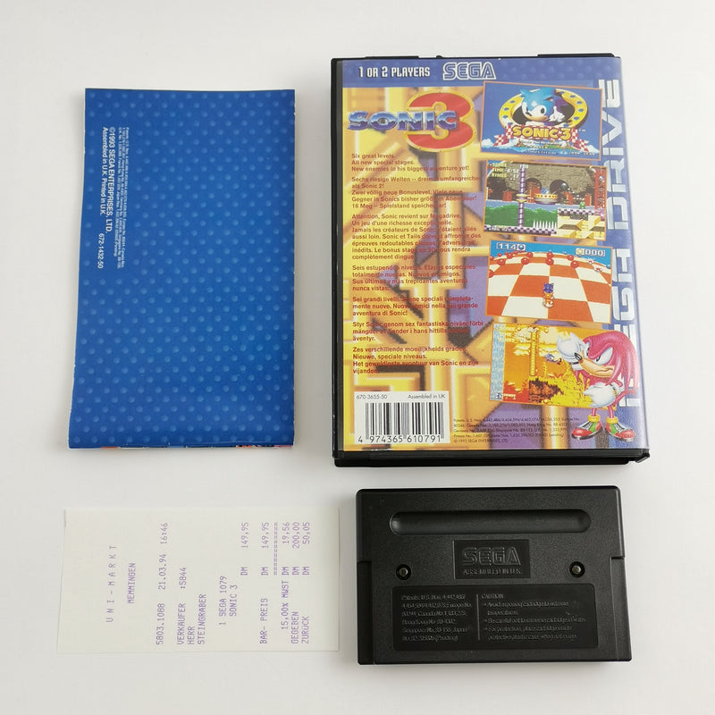 Sega Mega Drive Spiel : Sonic 3 - OVP & Anleitung PAL | MD MegaDrive [2]