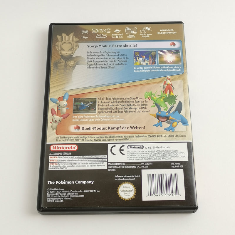 Nintendo Gamecube Game: Pokemon Colosseum + Memory - OVP &amp; Instructions PAL | GC