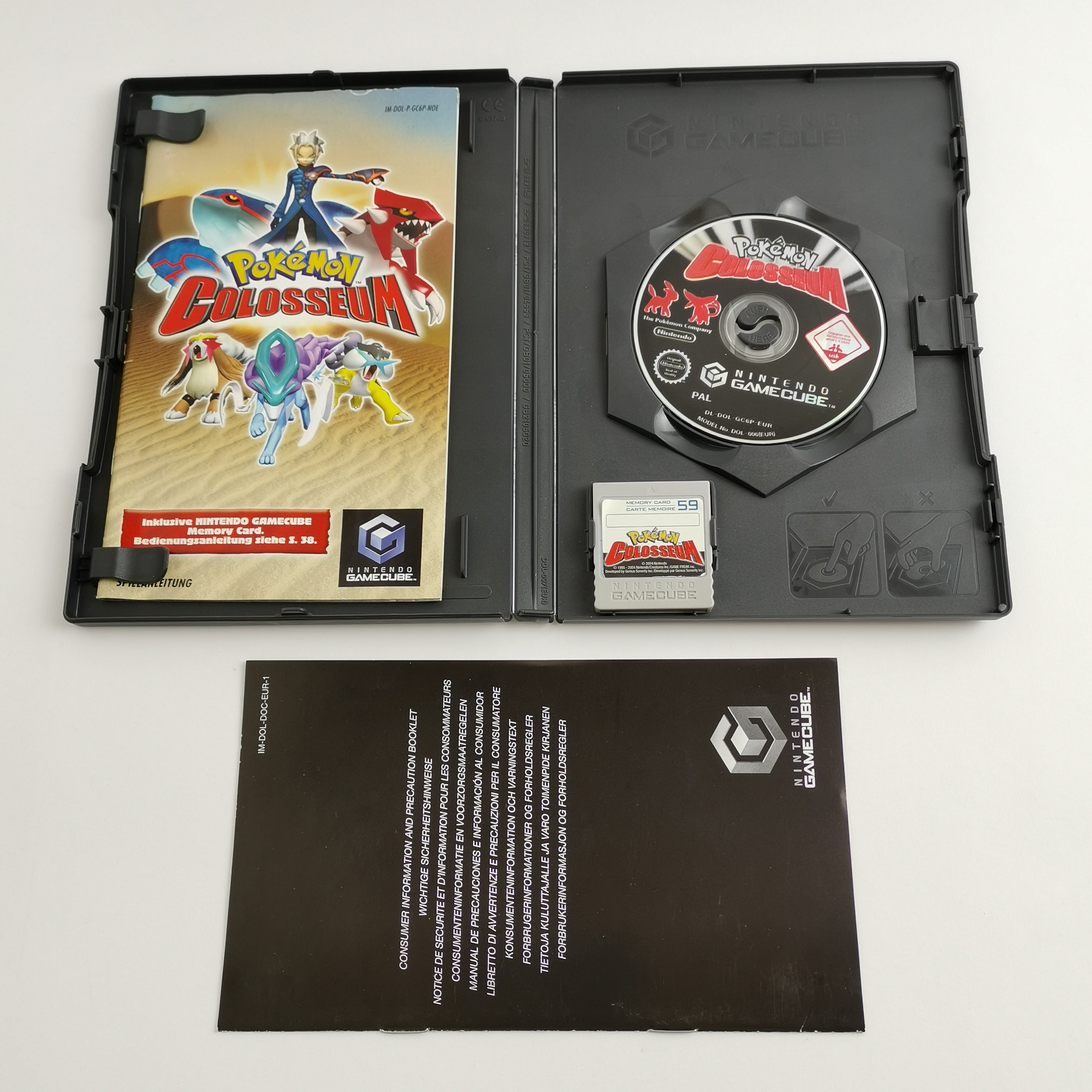 Nintendo Gamecube Spiel : Pokemon Colosseum + Memory - OVP & Anleitung PAL | GC