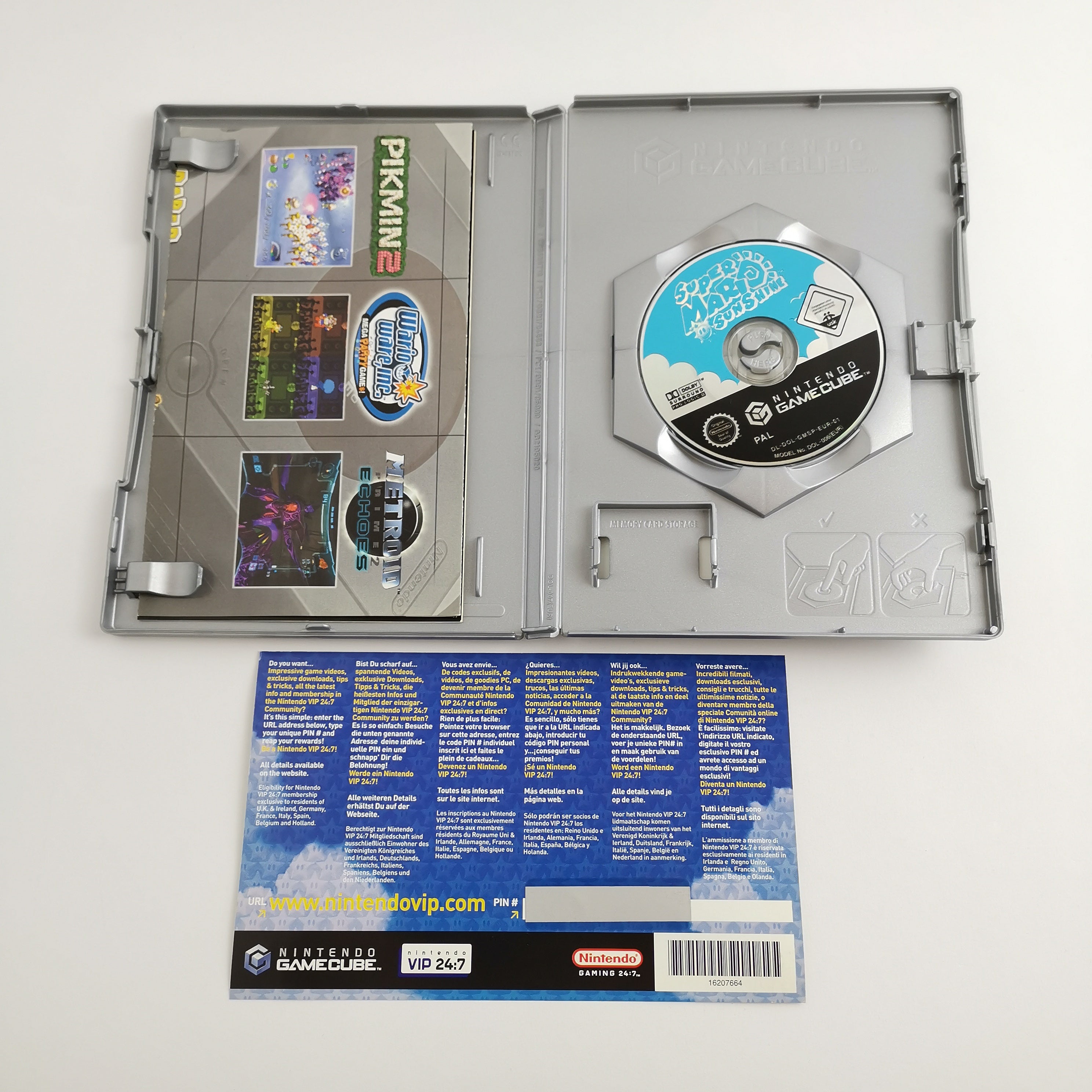 Nintendo Gamecube Game: Super Mario Sunshine - OVP &amp; Instructions PAL | GC Disc