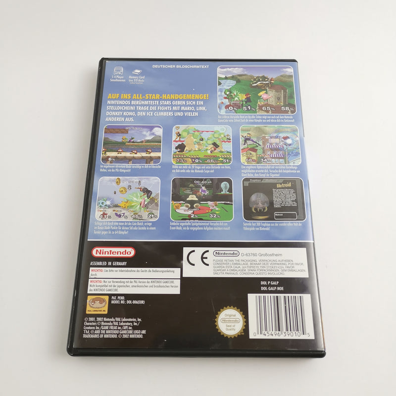 Nintendo Gamecube Game: Super Smash Bros. Melee - Original Packaging &amp; Instructions PAL GC Disc