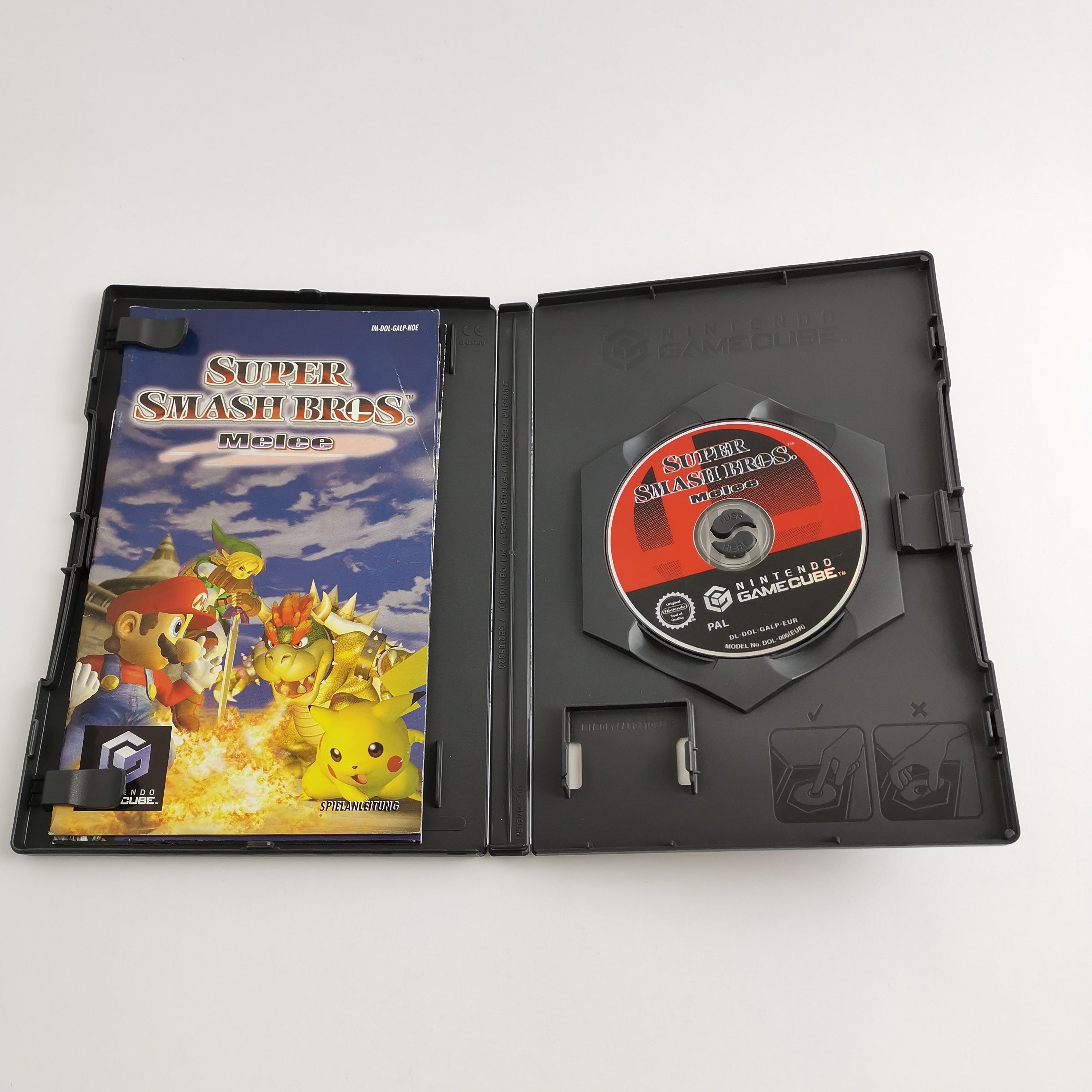 Nintendo Gamecube Spiel : Super Smash Bros. Melee - OVP & Anleitung PAL GC Disc