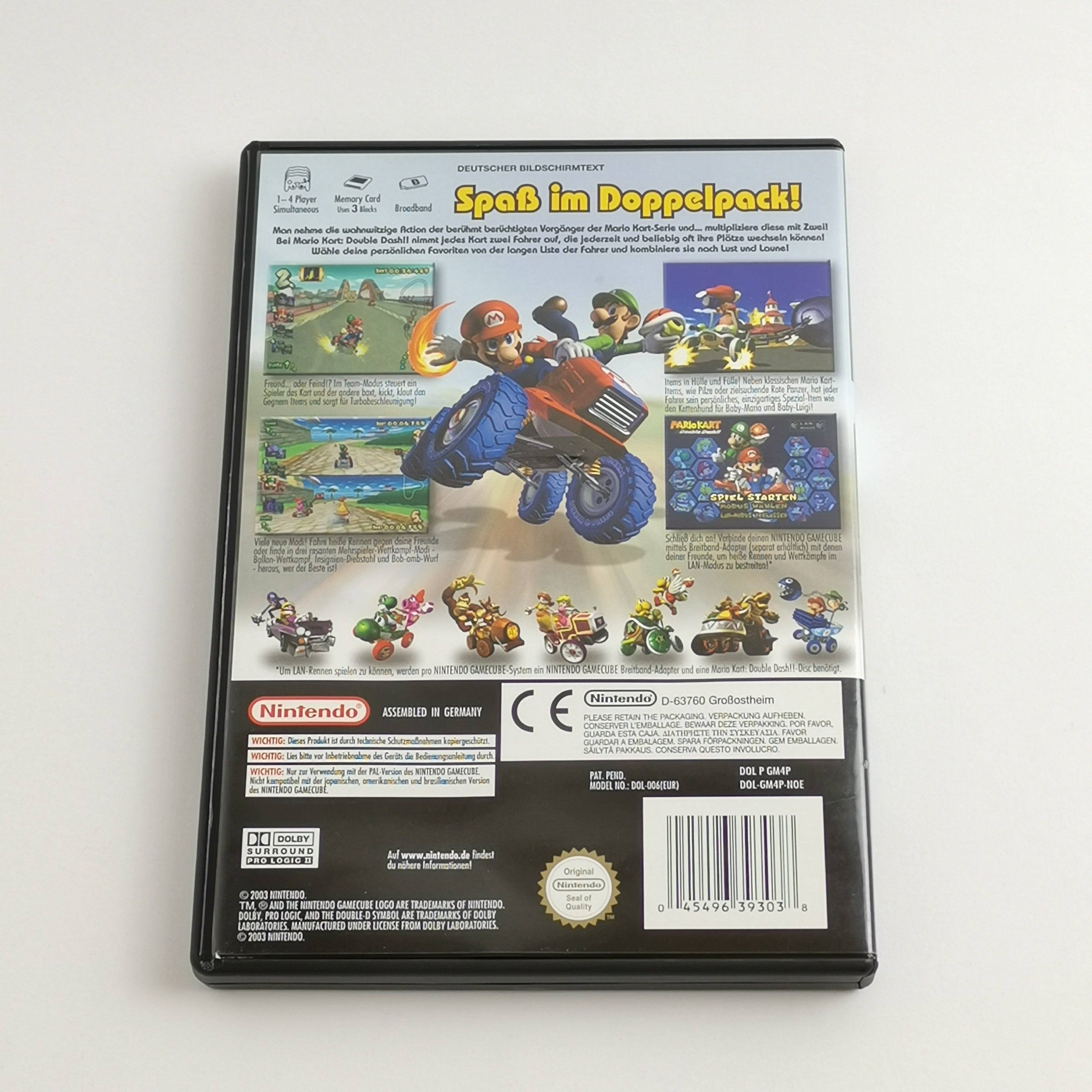 Nintendo Gamecube Spiel : Mario Kart Double Dash !! + Memory Card - OVP GC PAL