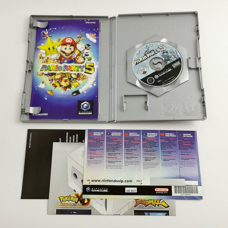 Nintendo Gamecube Spiele : Super Smash Bros. Melee & Mario Party 5 - OVP GC PAL