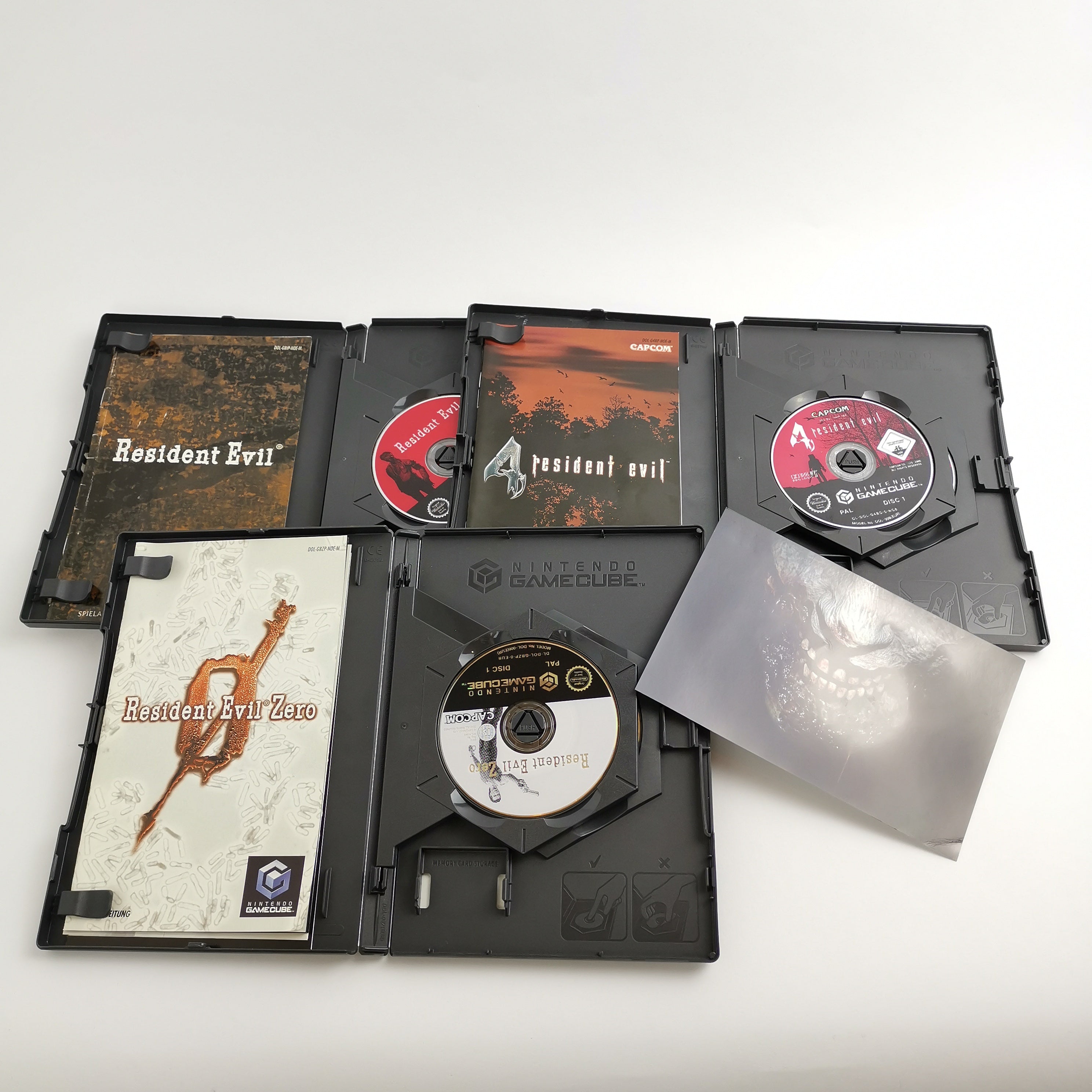 Nintendo Gamecube Spiele : Resident Evil Teil 1 , Teil 4 & Zero - OVP PAL USK18