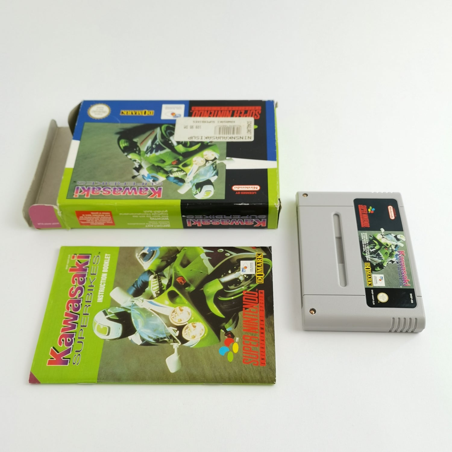 Super Nintendo Game: Kawasaki Superbikes - OVP & Instructions PAL | SNES EUR
