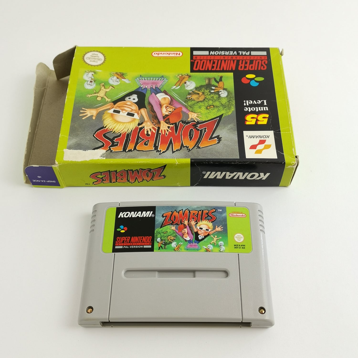 Super Nintendo Game: Zombies - OVP Without Inlay & Instructions PAL NOE | SNES