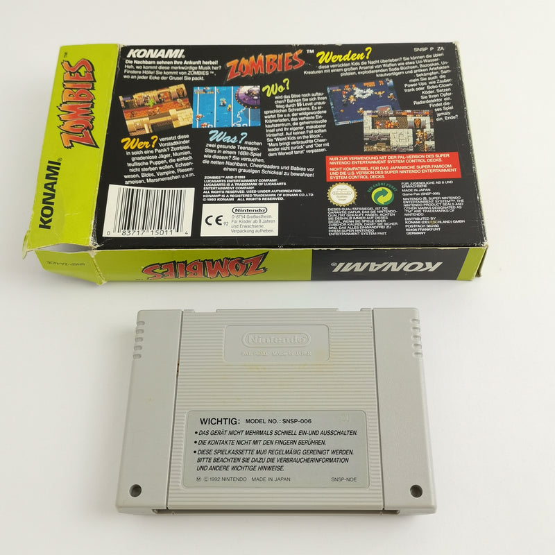 Super Nintendo Spiel : Zombies - OVP Ohne Inlay & Anleitung PAL NOE | SNES