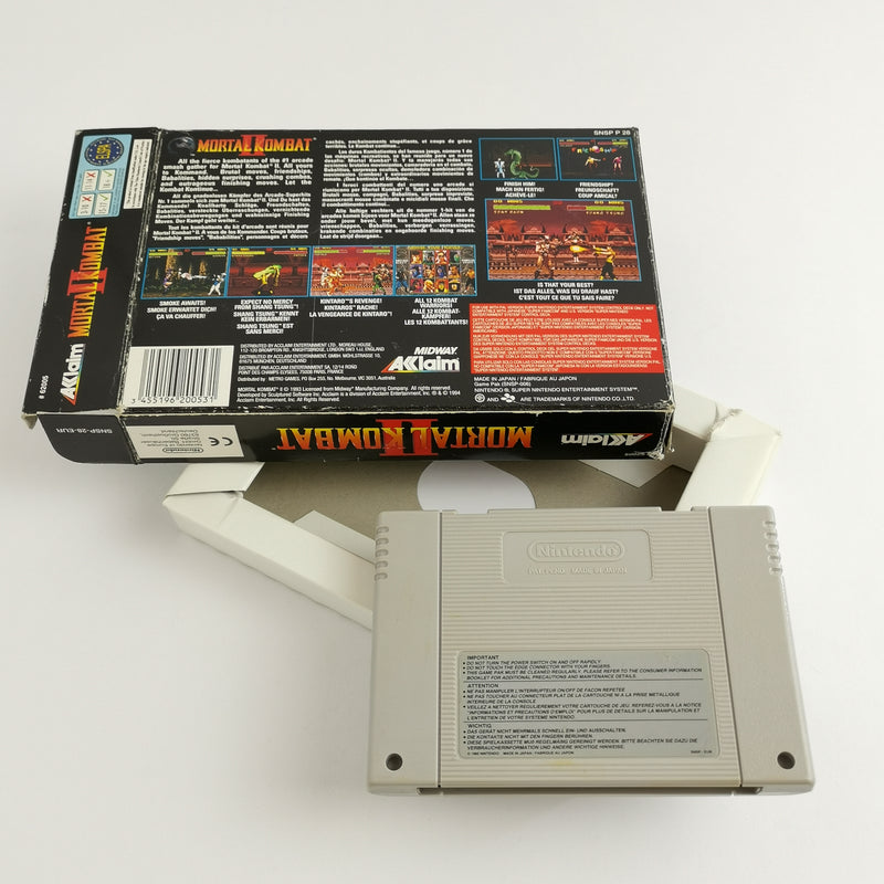 Super Nintendo Spiel : Mortal Kombat II 2 - OVP Ohne Anleitung PAL NOE | SNES