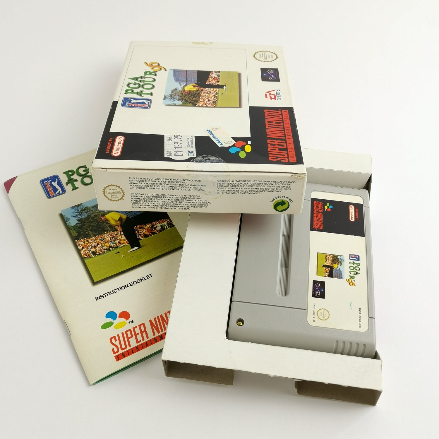 Super Nintendo Spiel : PGA Tour 96 - OVP & Anleitung PAL EUR | SNES Golf 16 Bit