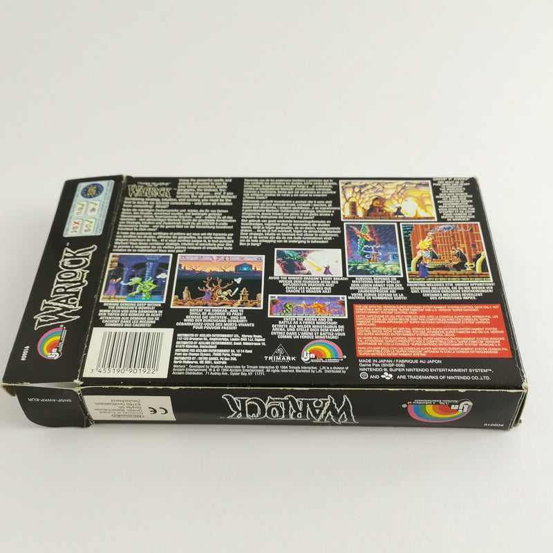 Super Nintendo Spiel : Warlock - OVP & Anleitung PAL EUR | SNES 16 Bit