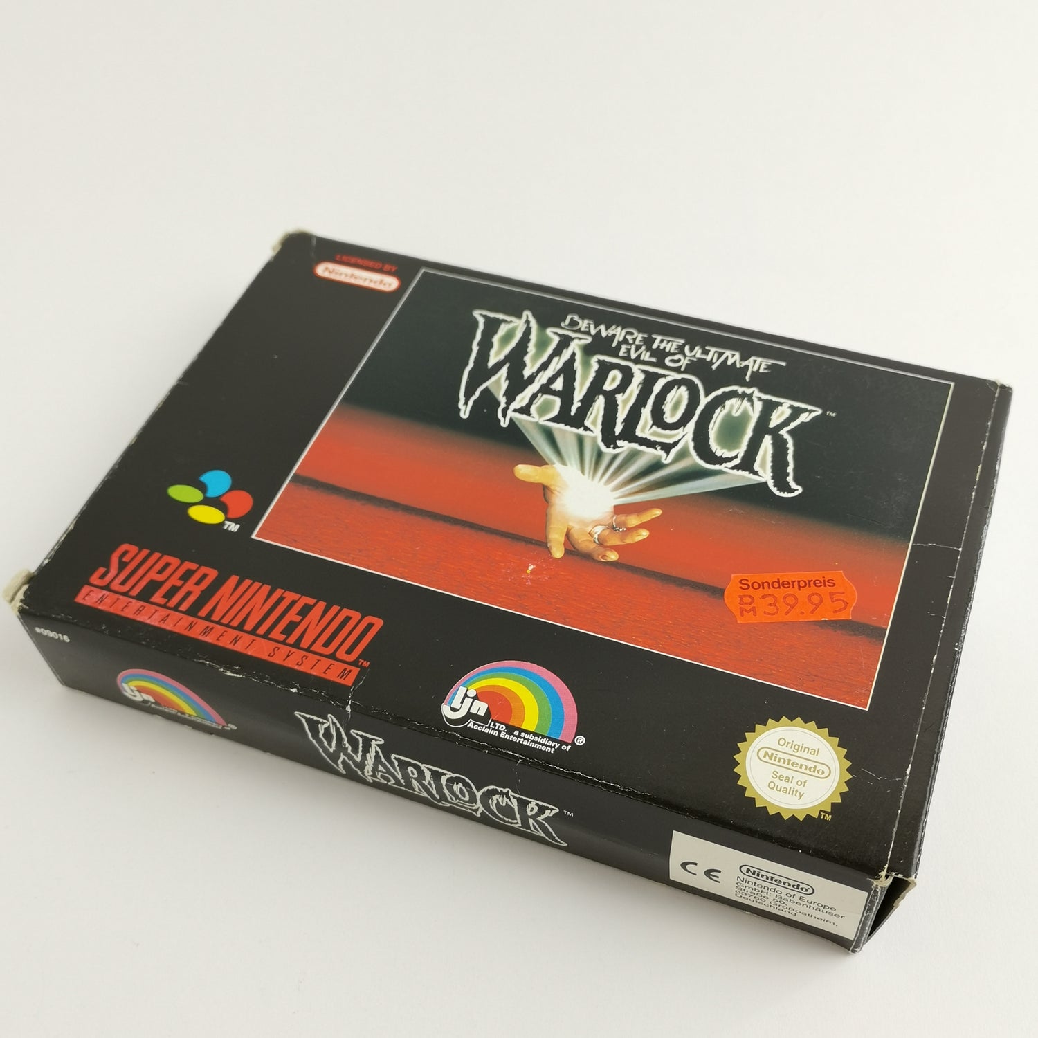 Super Nintendo Spiel : Warlock - OVP & Anleitung PAL EUR | SNES 16 Bit