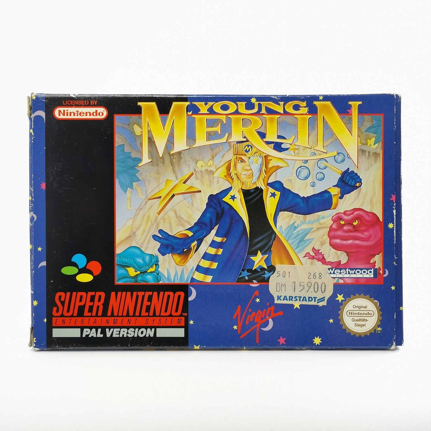 Super Nintendo Spiel : Young Merlin - OVP & Anleitung PAL UKV | SNES 16 Bit [2]