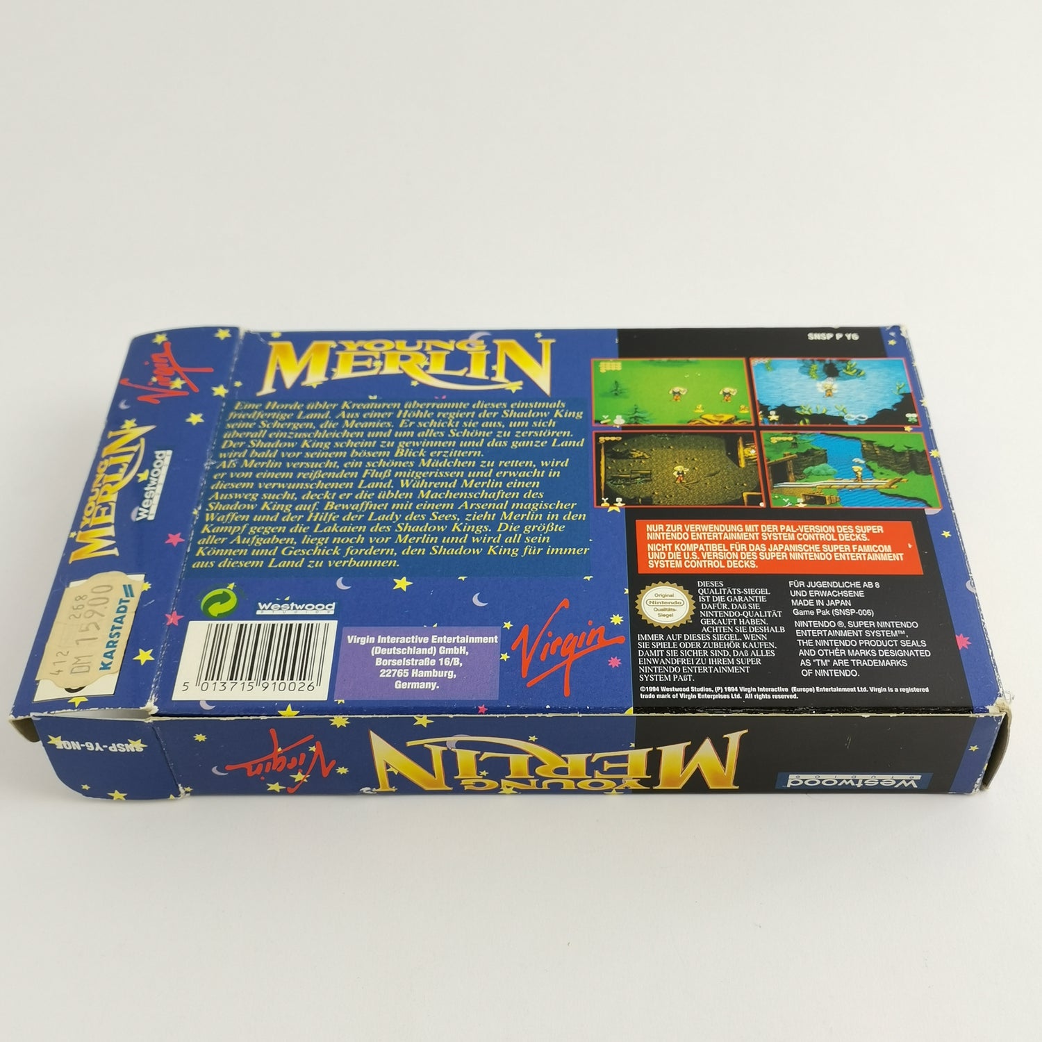 Super Nintendo Spiel : Young Merlin - OVP & Anleitung PAL UKV | SNES 16 Bit [2]