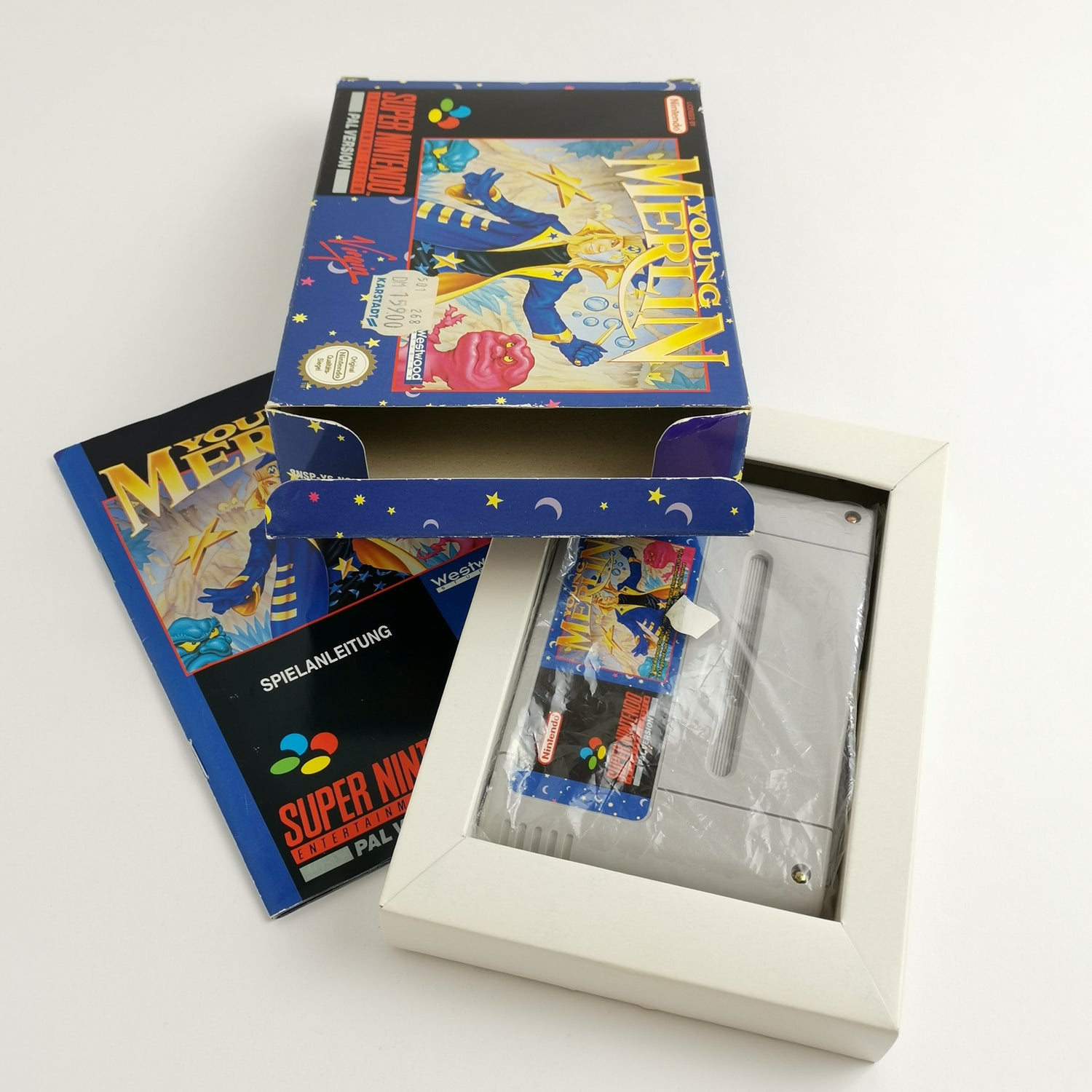 Super Nintendo Spiel : Young Merlin - OVP & Anleitung PAL UKV | SNES 16 Bit [2]